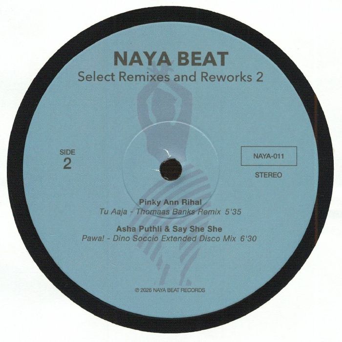 Turbotito / BOYS' Shorts / Pinky Ann Rihal / Asha Puthli – Naya Beat Select Remixes & Reworks 2 (12", Naya Beat, 2026) Back Cover