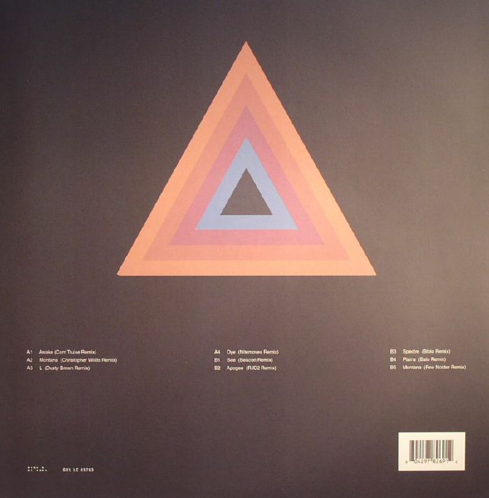 Tycho – Awake (Remixes) (LP, Blue, Ghostly International, 2016) Back Cover