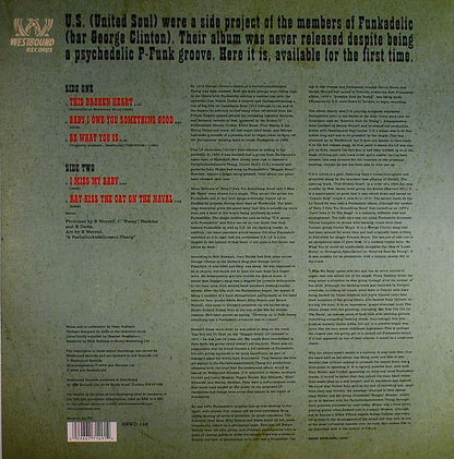U.S. – Music With Funkadelic (LP, Westbound Records, 2009) Back Cover
