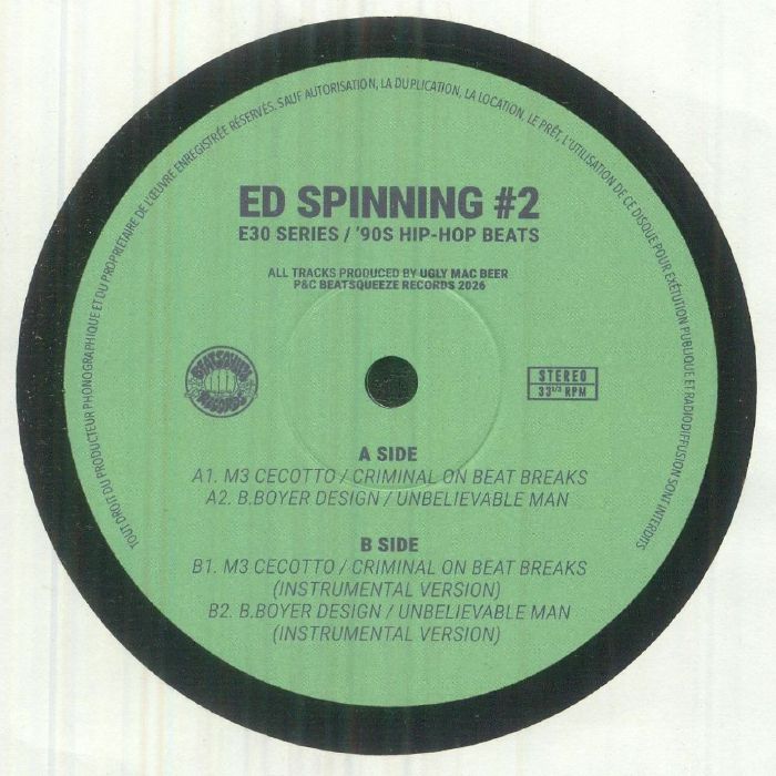 Ugly Mac Beer – Ed Spinning #2 (7", Beatsqueeze, 2026) Front Cover