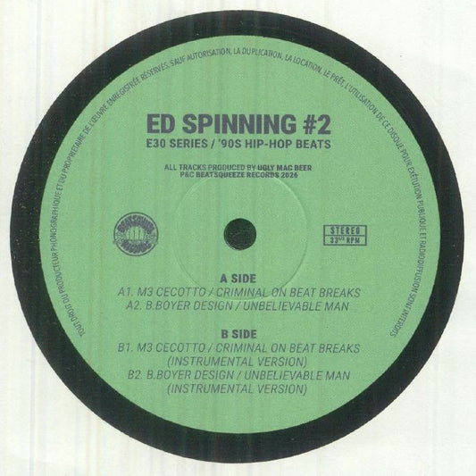 Ugly Mac Beer – Ed Spinning #2 (7", Beatsqueeze, 2026) Front Cover