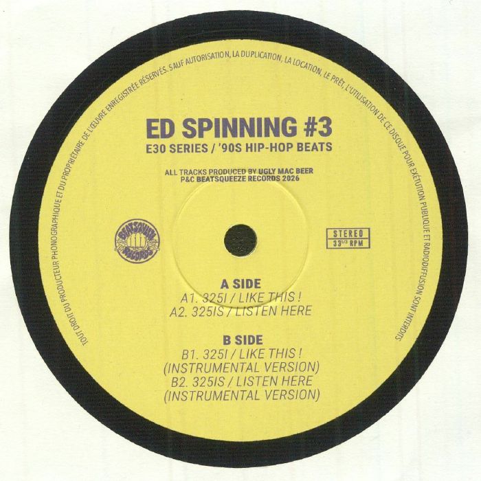 Ugly Mac Beer – Ed Spinning #3 (7", Beatsqueeze, 2026) Front Cover