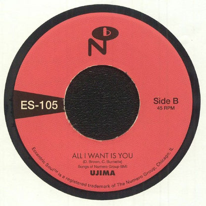 Ujima – Maybe / All I Want Is You (7", The Numero Group, 2026) Back Cover