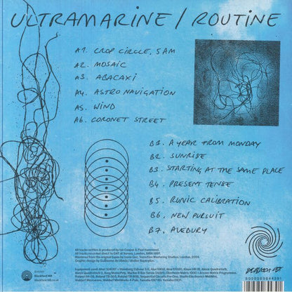 Ultramarine – Routine (LP, Blackford Hill, 2025) Back Cover