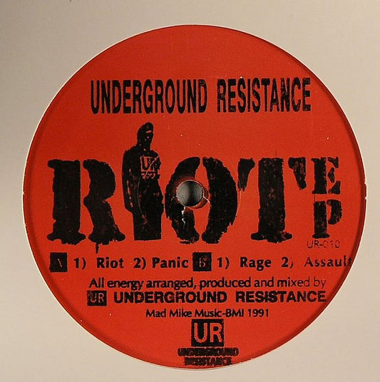 Underground Resistance – Riot EP (12", Underground Resistance, 2021) Front Cover