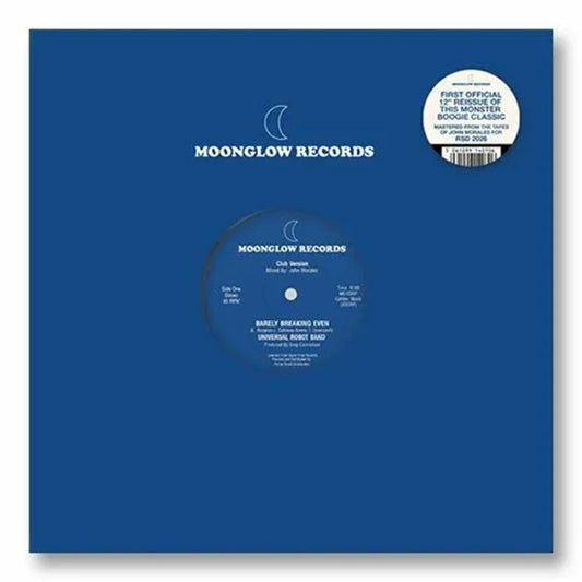 Universal Robot Band – Barely Breaking Even (12", Moonglow, 2026) Front Cover