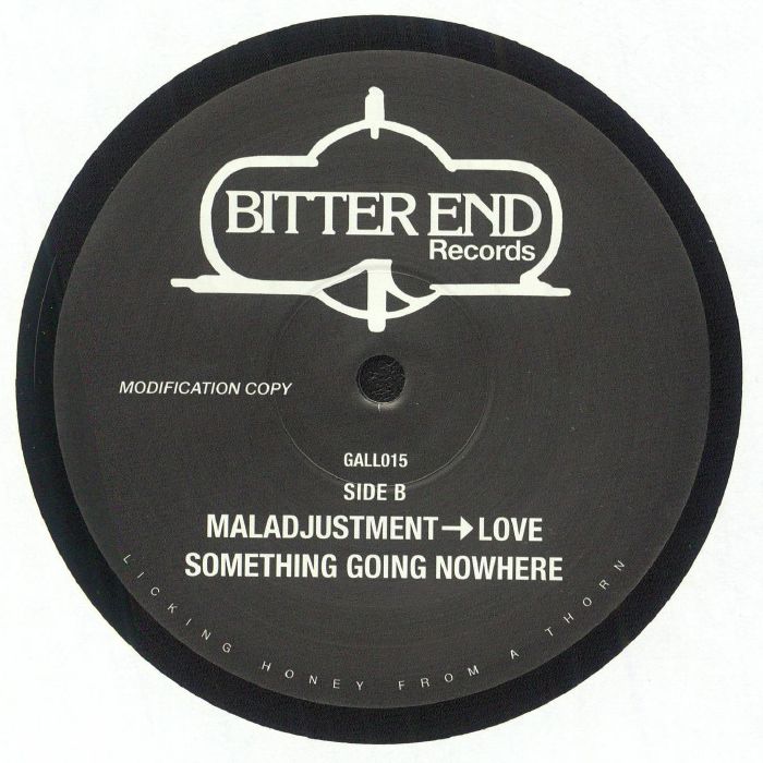 Unknown Artist – Adjustment->Love (12", Bitter End Records, 2025) back cover