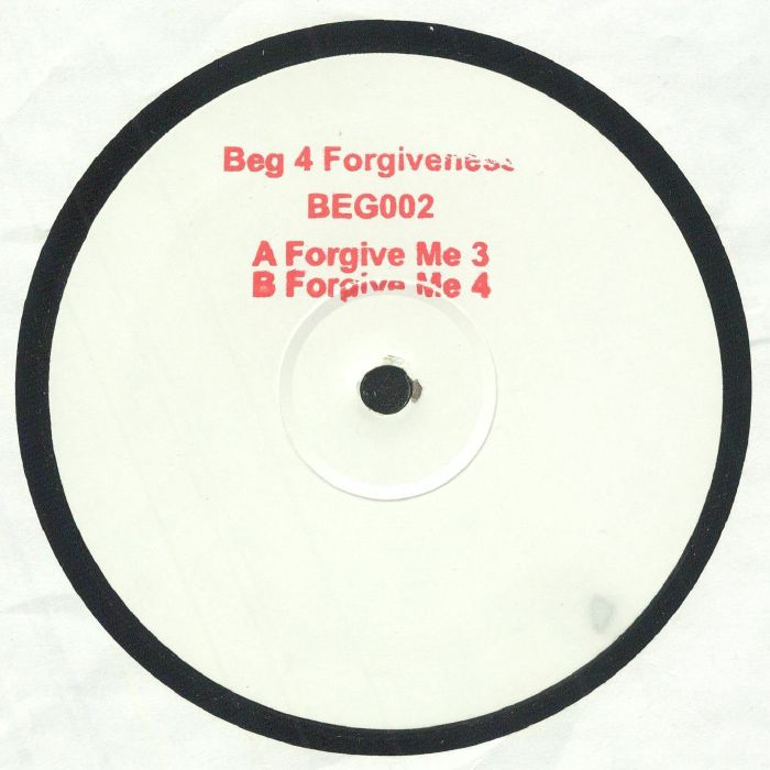 Unknown Artist – Beg Edits Volume 2 (12", Beg 4 Forgiveness, 2025) front cover
