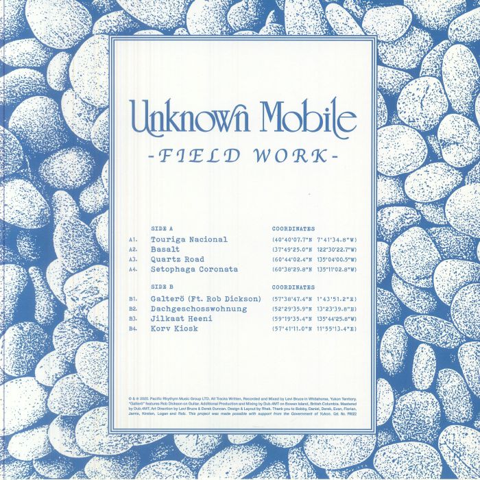 Unknown Mobile – Field Work (LP, Pacific Rhythm, 2026) Back Cover