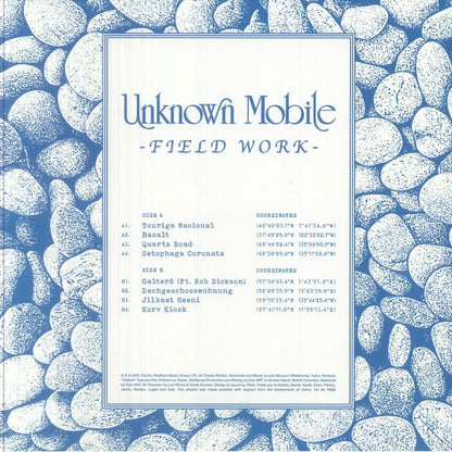 Unknown Mobile – Field Work (LP, Pacific Rhythm, 2026) Back Cover