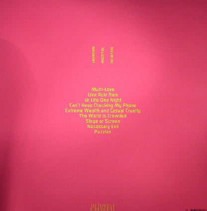 Unknown Mortal Orchestra – Multi-Love (LP, Pink Labels, Jagjaguwar, 2015) Back Cover