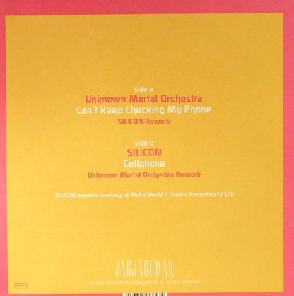Unknown Mortal Orchestra / SILICON – Phone (7", Clear, Jagjaguwar, 2016) Back Cover
