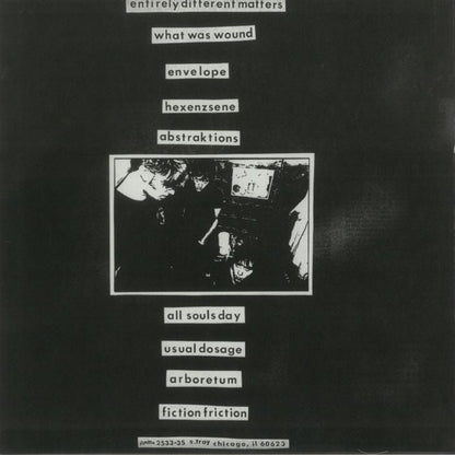 Unwound – New Plastic Ideas (LP, Clear, Numero Group, 2024) Back Cover
