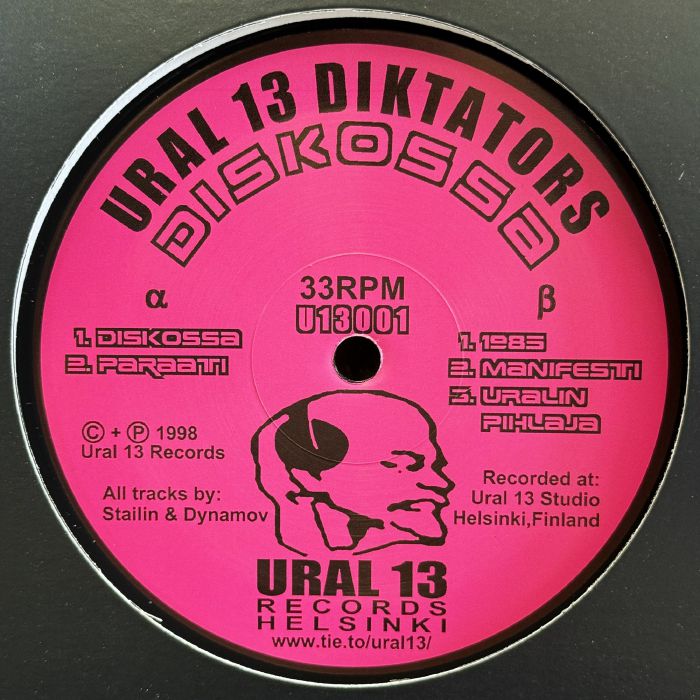 Ural 13 Diktators – Diskossa (12", Ural 13 Records, 1998) Front Cover