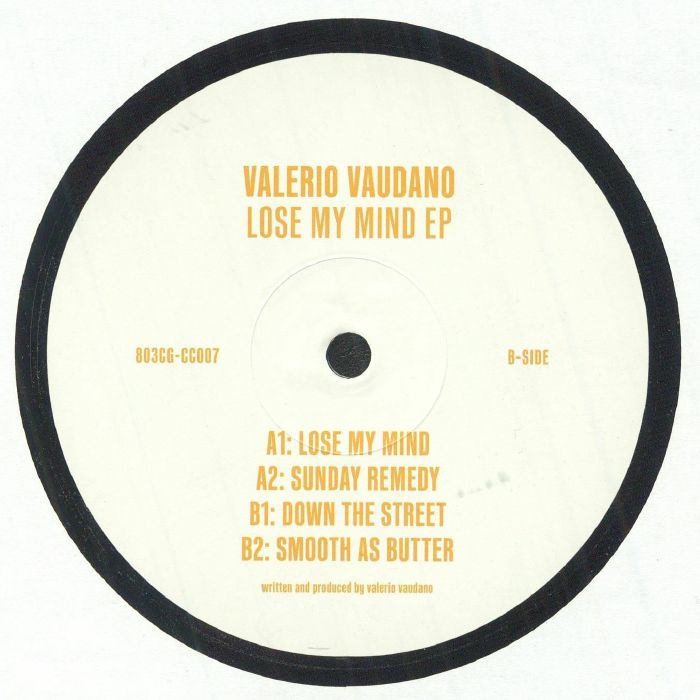 Valerio Vaudano – Lose My Mind EP (12", 803 Crystal Grooves, 2025) Back Cover