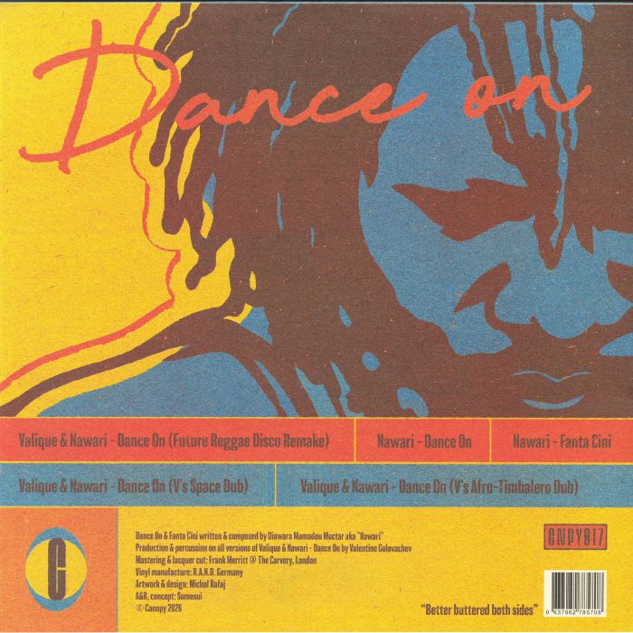 Valique & Nawari – Dance On (12", Canopy Records, 2026) Back Cover