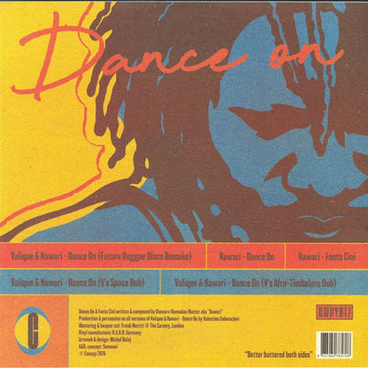 Valique & Nawari – Dance On (12", Canopy Records, 2026) Back Cover