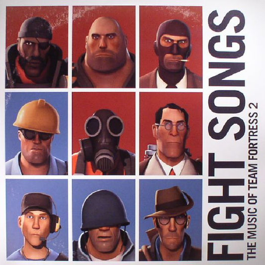 Valve Studio Orchestra – Fight Songs: The Music Of Team Fortress 2 (LP+LP, Red Translucent+Blue Translucent, Ipecac Recordings, 2017) Front Cover