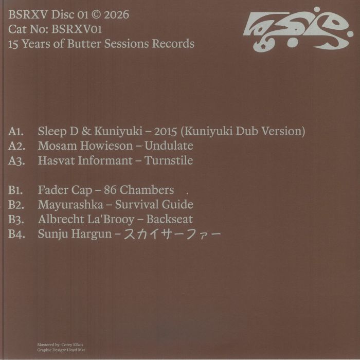 Various – 15 Years Of Butter Sessions Records (Disc 01) (LP, Butter Sessions, 2026) Back Cover