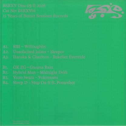 Various – 15 Years Of Butter Sessions Records (Disc 03) (LP, Butter Sessions, 2026) Back Cover