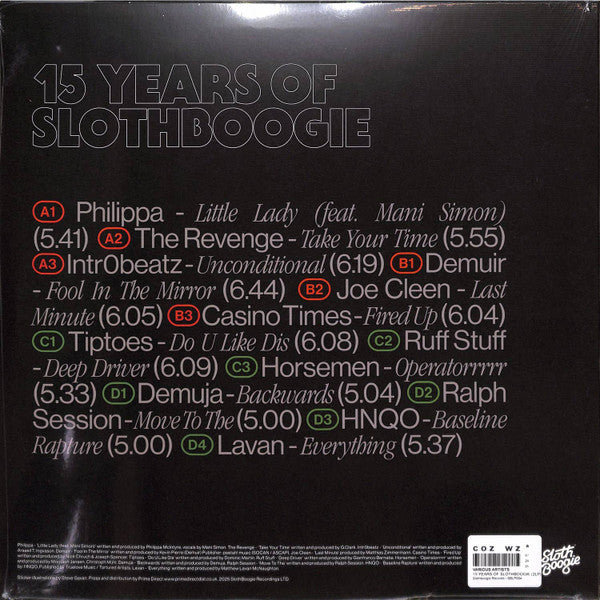 Various – 15 Years Of SlothBoogie (2x12", SlothBoogie, 2025) image 02