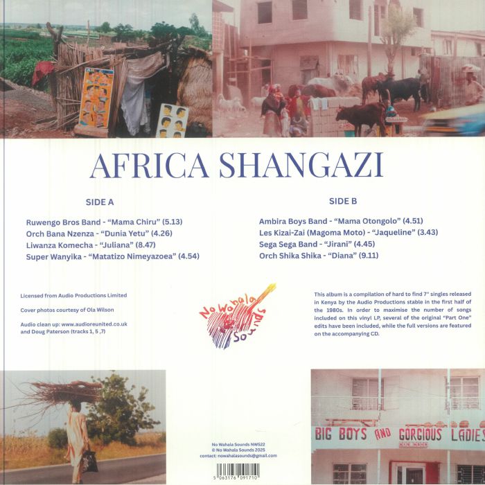 Various – Africa Shangazi (More Early 1980s Benga & Rumba From East Africa) (LP, No Wahala Sounds, 2025) Back Cover