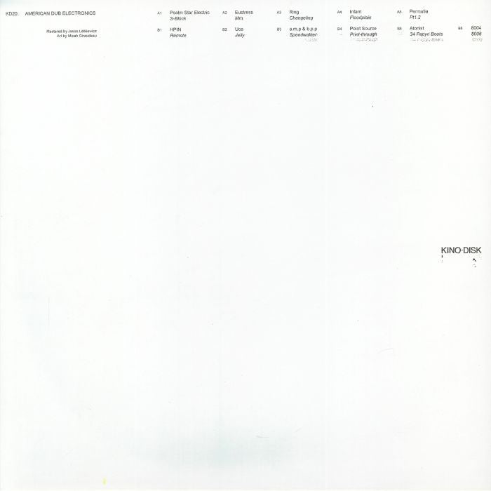 Various – American Dub Electronics (LP, Kino Disk, 2026) Front Cover