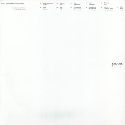 Various – American Dub Electronics (LP, Kino Disk, 2026) Front Cover