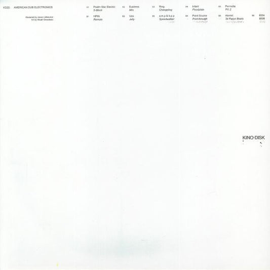 Various – American Dub Electronics (LP, Kino Disk, 2026) Front Cover