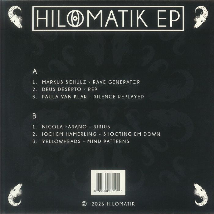 Various Artists – A-Sides EP 2 (12", HILOMATIK EP, 2026) Back Cover