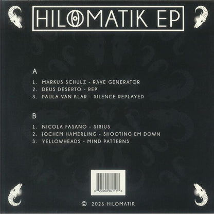 Various Artists – A-Sides EP 2 (12", HILOMATIK EP, 2026) Back Cover