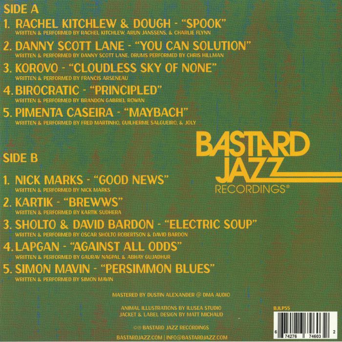 Various – Bastard Jazz Presents: Ecology Division (LP, Bastard Jazz, 2026) Back Cover