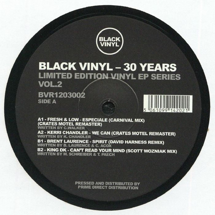 Various – Black Vinyl 30 Years Vol 2 (12", Black Vinyl Records, 2026) Front Cover