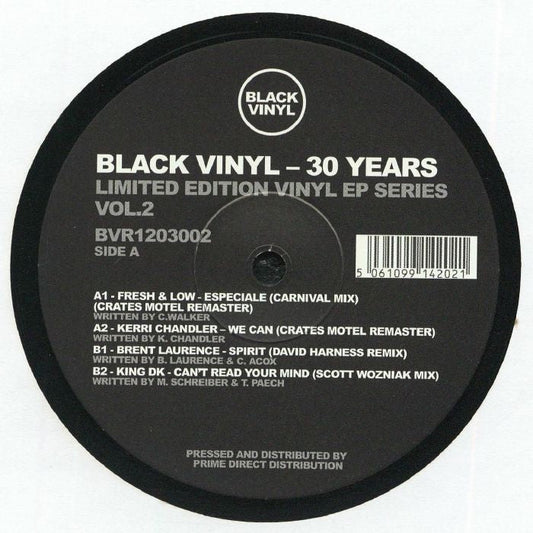 Various – Black Vinyl 30 Years Vol 2 (12", Black Vinyl Records, 2026) Front Cover
