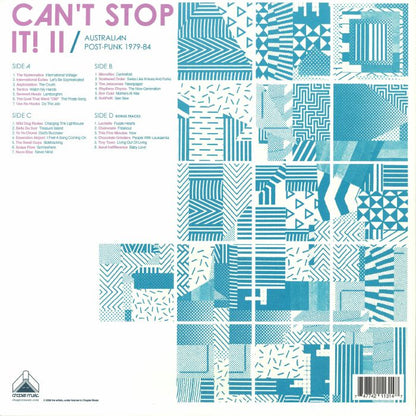 Various – Can't Stop It! II: Australian Post Punk 1979-84 (Deluxe Edition) (2xLP, 2026Deluxe Edition) |, Chapter Music, 2026) Back Cover