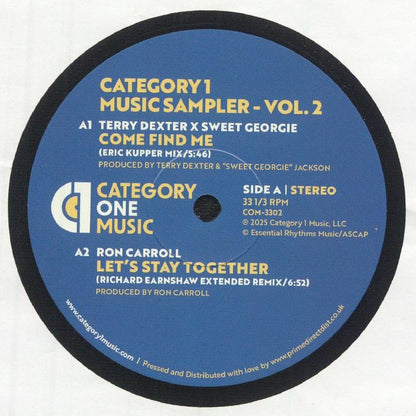 Various – Category1 Music Sampler - Vol.2 (12", Category 1 Music, 2025) front cover