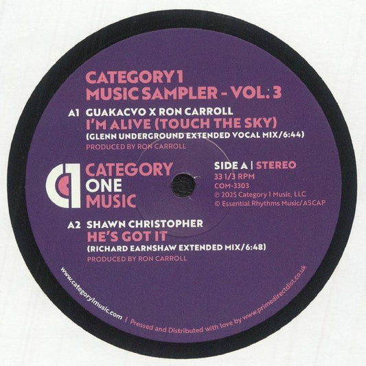 Various – Category1 Music Sampler - Vol.3 (12", Category 1 Music, 2025) front cover