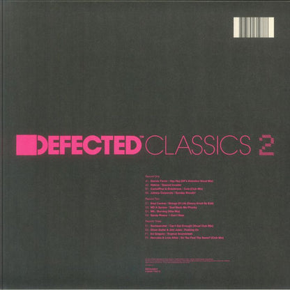 Various – Defected Classics 2 (3x12", Defected, 2026) Back Cover