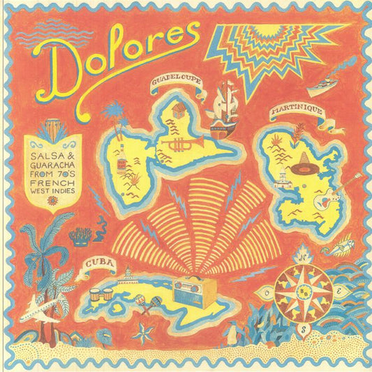 Various – Dolores (Salsa & Guaracha From 70's French West Indies) (LP, Born Bad Records, 2025) Front Cover