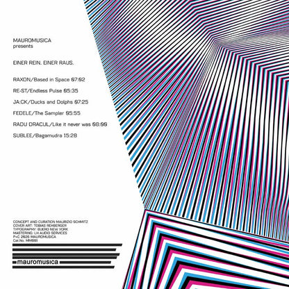 Various – Einer Rein Einer Raus (2xLP, coloured in spot-varnished sleeve limited to 150 copies, Mauromusica, 2026) Back Cover