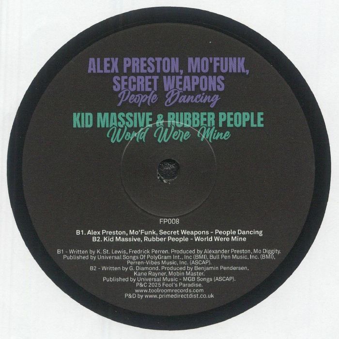 Various – Fool's Paradise Sampler Vol. 6 (12", Fool's Paradise, 2025) Back Cover