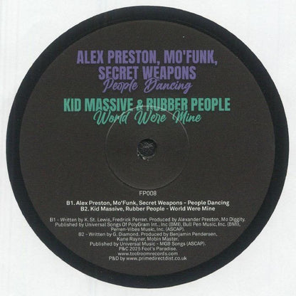 Various – Fool's Paradise Sampler Vol. 6 (12", Fool's Paradise, 2025) Back Cover