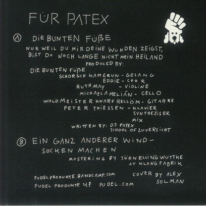 Various –  Für Patex (7", Pudel Produkte, 2025) Back Cover