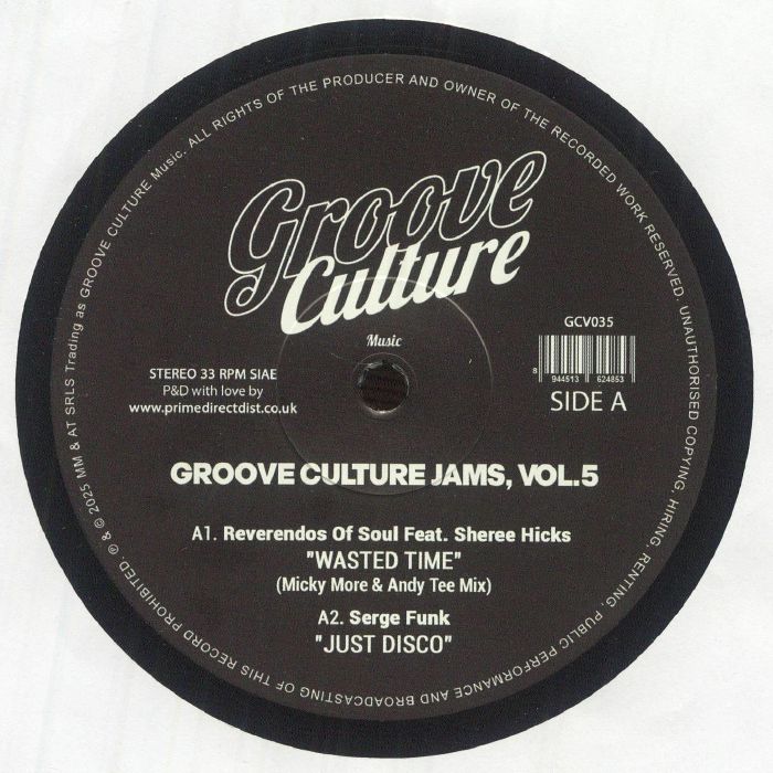 Various – Groove Culture Jams, Vol.5 (12", Groove Culture Music, 2025) Front Cover