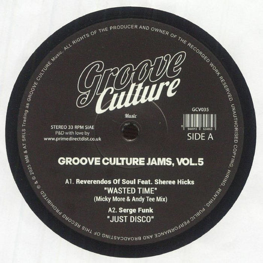 Various – Groove Culture Jams, Vol.5 (12", Groove Culture Music, 2025) Front Cover