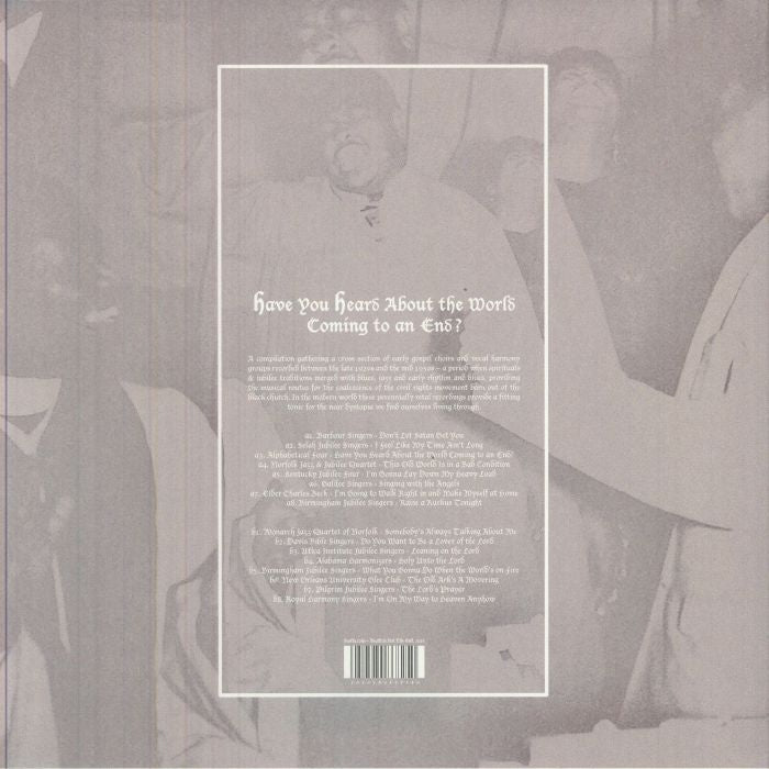Various – Have You Heard About The World Coming To An End? (LP, Death Is Not The End, 2026) Back Cover