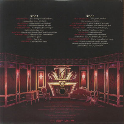 Hazbin Hotel – Hazbin Hotel (Original Soundtrack) (Season One) (LP, Heavenly Splatter, A24, 2026) Back Cover