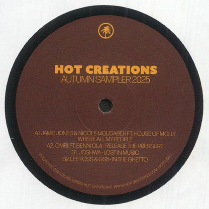 Various – Hot Creations Autumn Sampler 2025 (12", Hot Creations, 2025) Back Cover