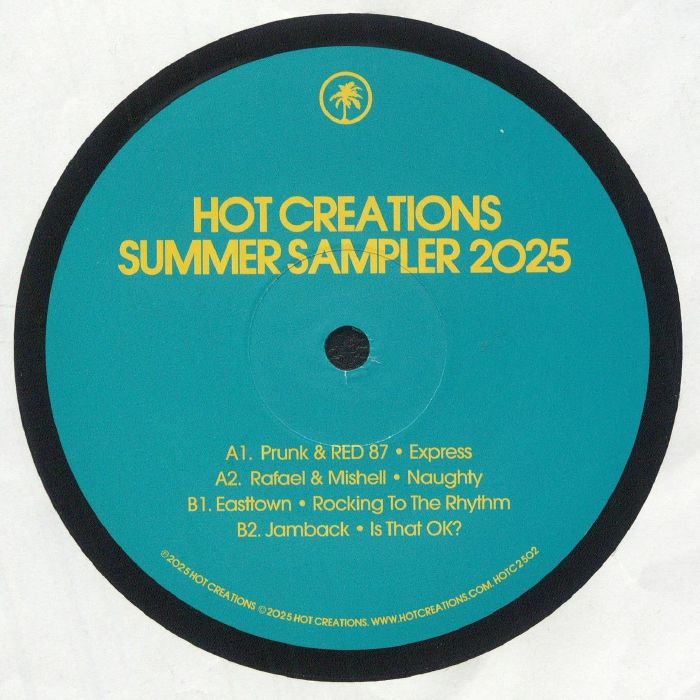 Various – Hot Creations Summer Sampler 2025 (12", Hot Creations, 2025) back cover