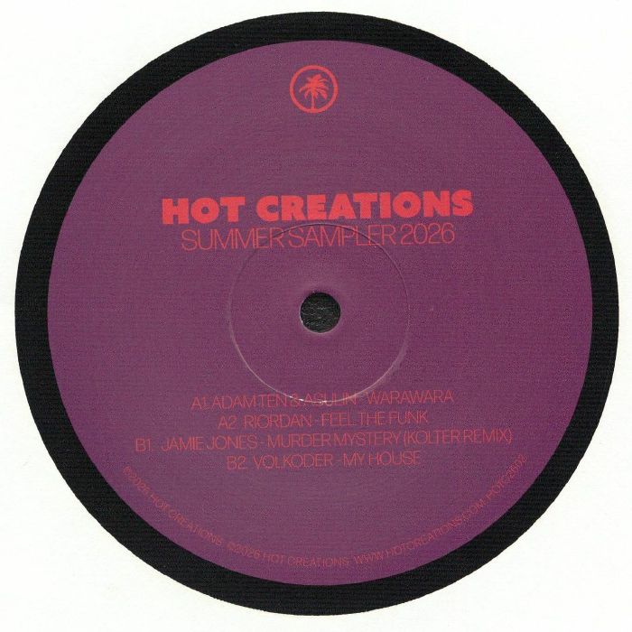 Various – Hot Creations Summer Sampler 2026 (12", Hot Creations, 2026) Back Cover